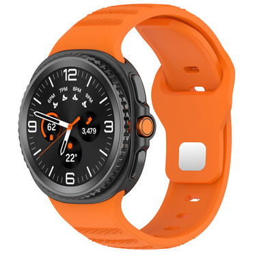 Szilikon szíj Techsuit "W050" Samsung Galaxy Watch8 40mm / Watch8 44mm / Watch8 Classic / Watch9 40mm / Watch9 44mm készülékhez - orange