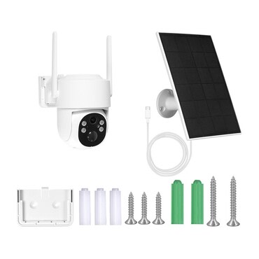 Okos megfigyelő kamera Moes "WCM-J10-S" 4MP WiFi, 9000mAh akkumulátor, 5W napelem