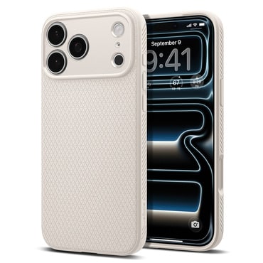 Tok Spigen "Liquid Air" iPhone 17 Pro Max / 18 Pro Max készülékekhez - natural titanium