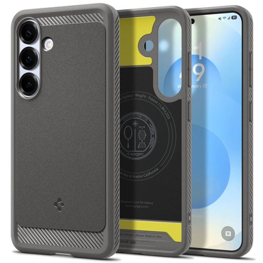 Tok Spigen "Rugged Armor MagFit" Samsung Galaxy S25 készülékekhez - marble grey