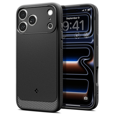 Tok Spigen "Rugged Armor MagFit" iPhone 17 Pro Max / 18 Pro Max készülékekhez - matte black