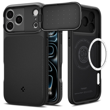 Tok Spigen "Optik Armor MagSafe" iPhone 17 Pro Max / 18 Pro Max készülékhez - black