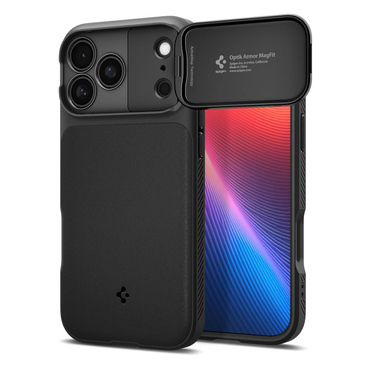Tok Spigen "Optik Armor MagSafe" iPhone 17 Pro / 18 Pro készülékhez - black