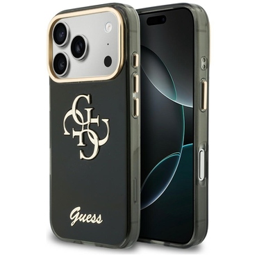 Tok Guess "IML 4G Metal Script" iPhone 17 Pro / 18 Pro készülékhez - black