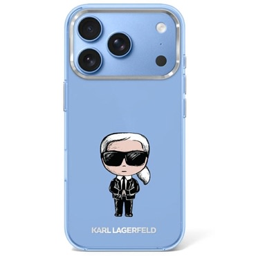 Prémium tok Karl Lagerfeld "IML KC Bodies Sketch Print MagSafe" iPhone 17 Pro / 18 Pro / 18 Pro készülékhez - blue