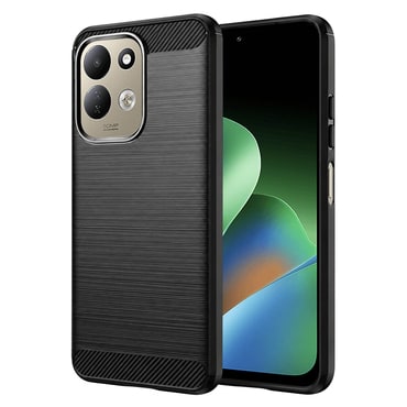 TPU gél tok "Brushed Carbon" Redmi 17 5G / 4G készülékekhez - black