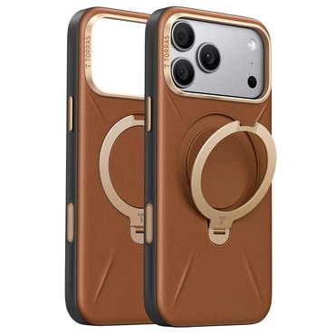 Prémium tok Torras "QPRO Leather" iPhone 17 Pro Max / 18 Pro Max - brown