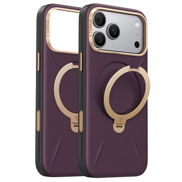 Prémium tok Torras "QPRO Leather" iPhone 17 Pro / 18 Pro - purple