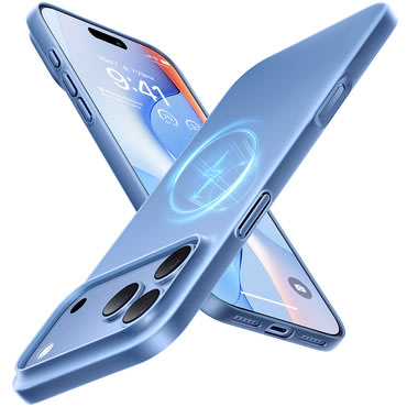 Prémium tok Torras "OriginFit-Mag" iPhone 17 Pro / 18 Pro készülékekhez - light blue