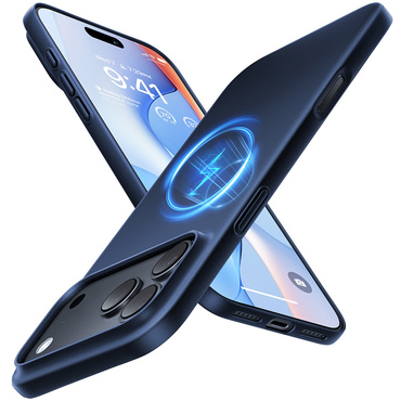 Prémium tok Torras "OriginFit-Mag" iPhone 17 Pro / 18 Pro készülékekhez - deep blue