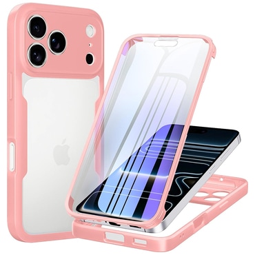 Hibrid tok Techsuit "ColorVerse 360" teljes körű védelemmel iPhone 17 Pro Max / 18 Pro Max készülékhez - pink