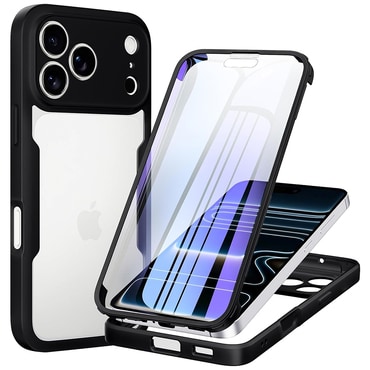 Hibrid tok Techsuit "ColorVerse 360" teljes körű védelemmel iPhone 17 Pro / 18 Pro készülékhez - black