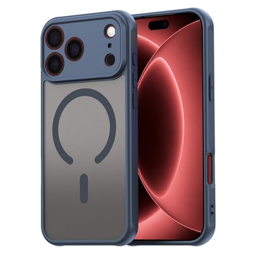Hibrid tok "HaloFrost II MagSafe" iPhone 17 Pro Max / 18 Pro Max készülékhez - navy blue