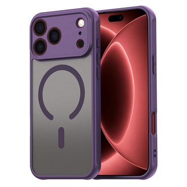 Hibrid tok "HaloFrost II MagSafe" iPhone 17 Pro Max / 18 Pro Max készülékhez - purple