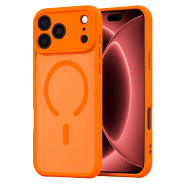 Hibrid tok "HaloFrost II MagSafe" iPhone 17 Pro Max / 18 Pro Max készülékhez - orange