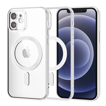 Tok Techsuit "Luxury Crystal MagSafe" iPhone 12 készülékhez - silver