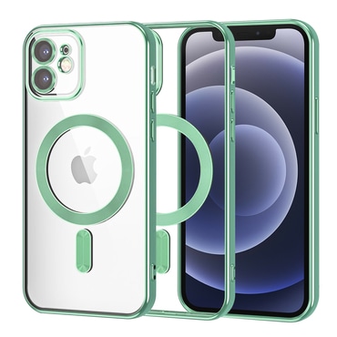 Tok Techsuit "Luxury Crystal MagSafe" iPhone 12 készülékhez - light green