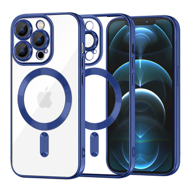 Tok Techsuit "Luxury Crystal MagSafe" iPhone 12 Pro Max készülékhez - deep blue