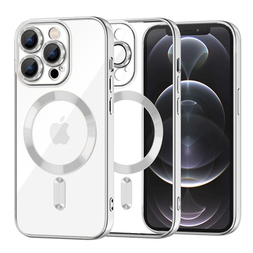 Tok Techsuit "Luxury Crystal MagSafe" iPhone 12 Pro készülékhez - silver