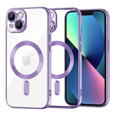 Tok Techsuit "Luxury Crystal MagSafe" iPhone 13 készülékhez - light purple