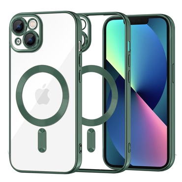 Tok Techsuit "Luxury Crystal MagSafe" iPhone 13 készülékhez - deep green