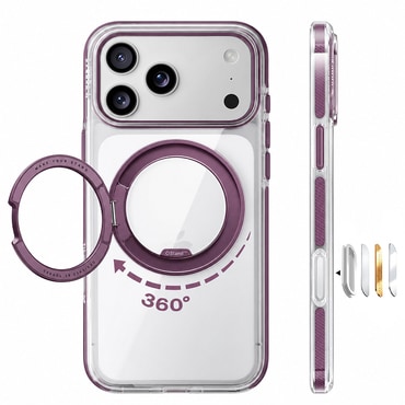 Prémium tok Torras "Ostand O3 Light" iPhone 17 Pro Max / 18 Pro Max készülékhez - purple