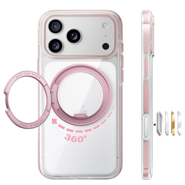 Prémium tok Torras "Ostand O3 Light" iPhone 17 Pro / 18 Pro / 18 Pro Max készülékhez - pink