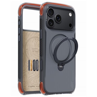 Prémium tok Torras "Ostand Q3 Air Pro" iPhone 17 Pro Max / 18 Pro Max / 18 Pro készülékhez - black