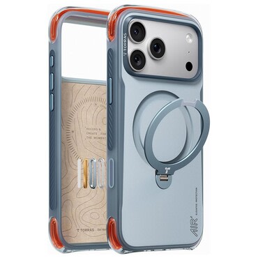 Prémium tok Torras "Ostand Q3 Air Pro" iPhone 17 Pro Max / 18 Pro Max / 18 Pro készülékhez - light blue