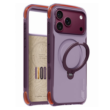 Prémium tok Torras "Ostand Q3 Air Pro" iPhone 17 Pro Max / 18 Pro Max / 18 Pro készülékhez - violet summit