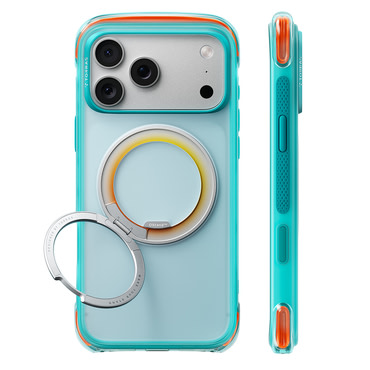 Prémium tok Torras "O3 Air Core" iPhone 17 Pro / 18 Pro készülékhez - prism turquoise