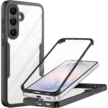 Hibrid tok Techsuit "ColorVerse 360" teljes körű védelemmel Samsung Galaxy S26 FE készülékhez - black