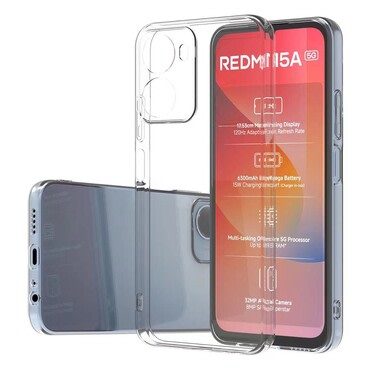 TPU gél tok Xiaomi Redmi Note 17 Pro Max 5G készülékekhez - átlátszó