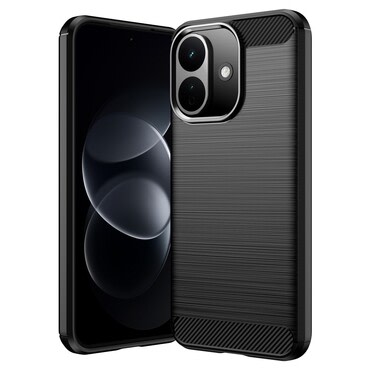 TPU gél tok "Brushed Carbon" Xiaomi Redmi Note 17 Pro 5G készülékekhez - black
