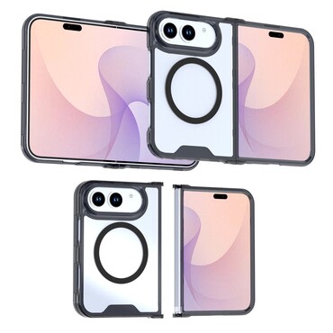 Hibrid MagSafe tok iPhone Duo készülékhez - clear black