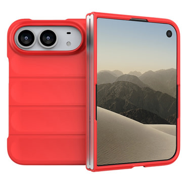 Techsuit "Magic Shield" TPU gél tok iPhone Duo / 18 Pro Max készülékhez - red