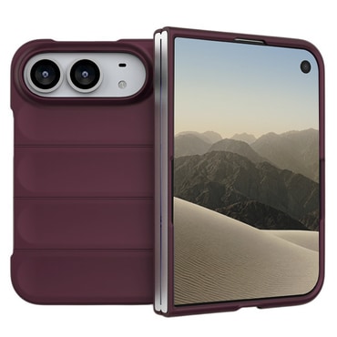 Techsuit "Magic Shield" TPU gél tok iPhone Duo / 18 Pro Max készülékhez - dark cherry