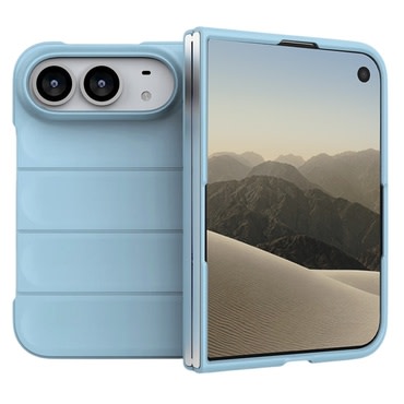 Techsuit "Magic Shield" TPU gél tok iPhone Duo / 18 Pro Max készülékhez - light blue