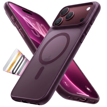 Prémium tok Torras "Guardian Magnetic" iPhone 17 Pro Max / 18 Pro Max készülékekhez - purple
