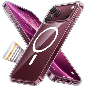Prémium tok Torras "Guardian Magnetic" iPhone 17 Pro / 18 Pro készülékekhez - clear