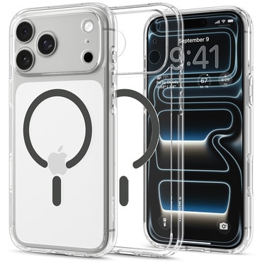 Tok Spigen "Ultra Hybrid Mag" iPhone 17 Pro Max / 18 Pro Max készülékekhez - clear / graphite