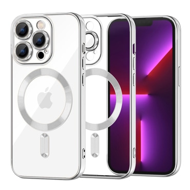 Tok Techsuit "Luxury Crystal MagSafe" iPhone 13 Pro készülékhez - silver