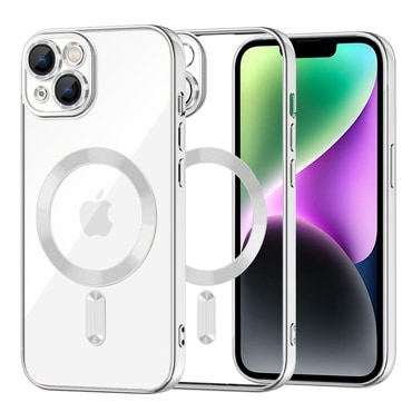 Tok Techsuit "Luxury Crystal MagSafe" iPhone 14 készülékhez - silver