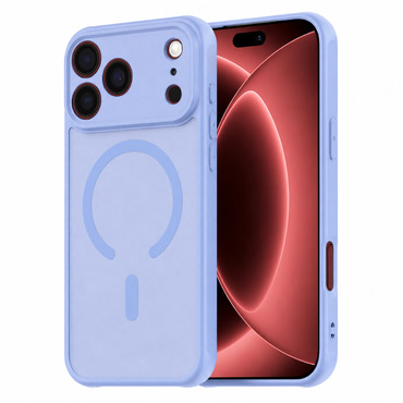 Hibrid tok "HaloFrost II MagSafe" iPhone 17 Pro Max / 18 Pro Max készülékhez - light blue