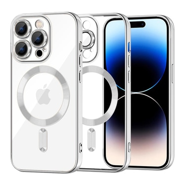 Tok Techsuit "Luxury Crystal MagSafe" iPhone 14 Pro készülékhez - silver