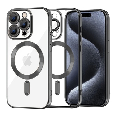 Tok Techsuit "Luxury Crystal MagSafe" iPhone 15 Pro készülékhez - black