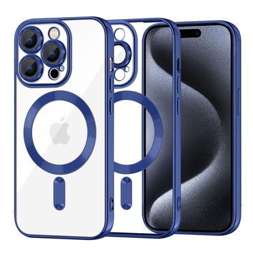 Tok Techsuit "Luxury Crystal MagSafe" iPhone 15 Pro készülékhez - deep blue