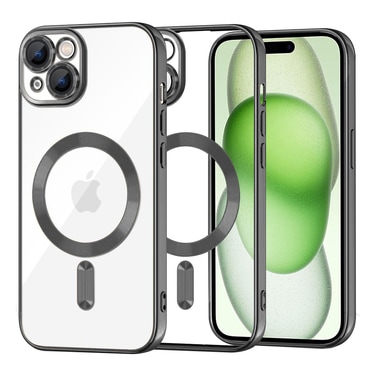 Tok Techsuit "Luxury Crystal MagSafe" iPhone 15 Plus készülékhez - black