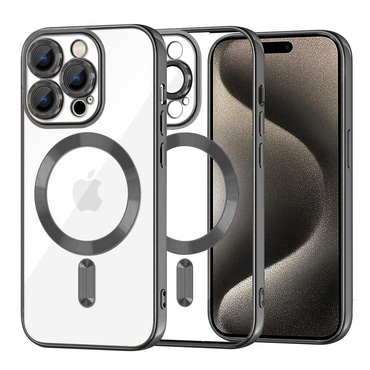 Tok Techsuit "Luxury Crystal MagSafe" iPhone 15 Pro Max készülékhez - black