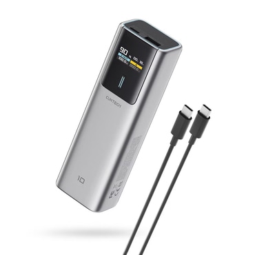 Power bank Cuktech "PB150P" 15000mAh, 120W, TFT kijelző - gray